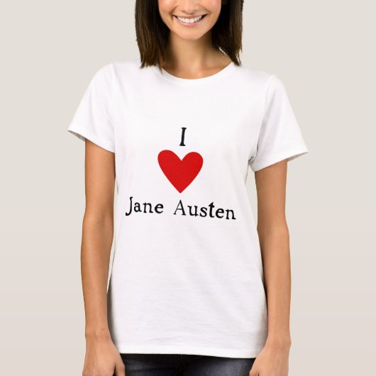 Jane Austen Love T-shirt (Voorkant)