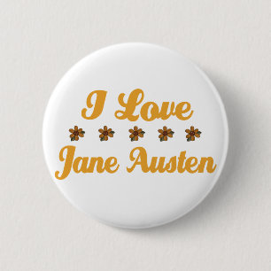  Jane Austen Lover Ronde Button 5,7 Cm