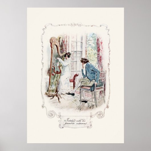 Jane Austen Mansfield Park Illustratie Print (Voorkant)