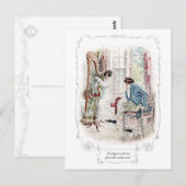 Jane Austen Mansfield Park Illustration Briefkaart (Voorkant / Achterkant)