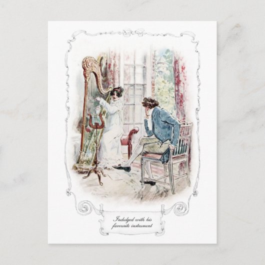 Jane Austen Mansfield Park Illustration Briefkaart (Voorkant)