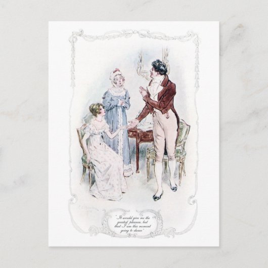Jane Austen Mansfield Park Illustration Briefkaart (Voorkant)