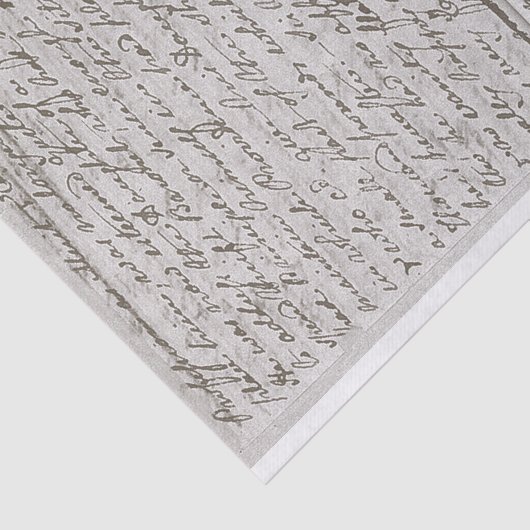 Jane Austen Manuscript 1817 Handgeschreven Tissuepapier (Detail)