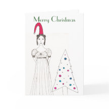 Jane Austen meisje, Kerstmis floppy pet, Kerstmis.