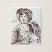 Jane Austen met een glimlach 8x10 Legpuzzel (Verticaal)