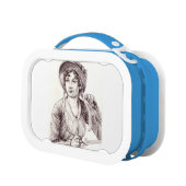 Jane Austen met een Smile Lunchbox (Links)