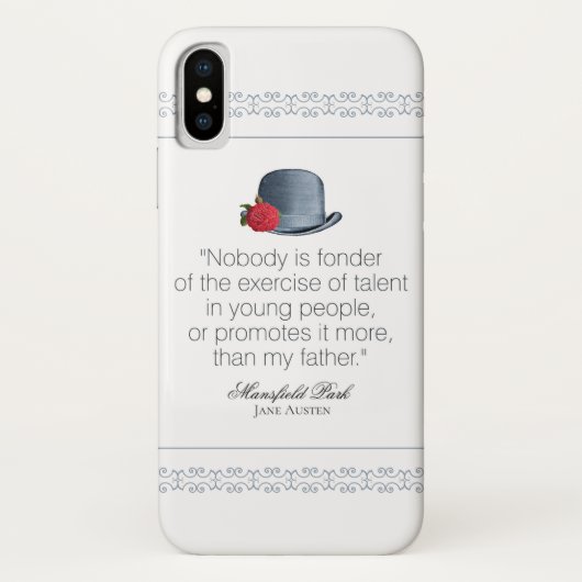 Jane Austen - Mijn vader -  Pet Case-Mate iPhone Case (Achterkant)
