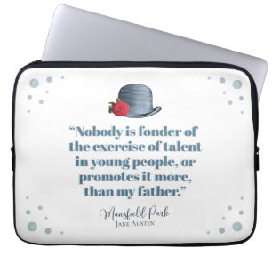 Jane Austen - Mijn vader - Pet laptop Sleeve