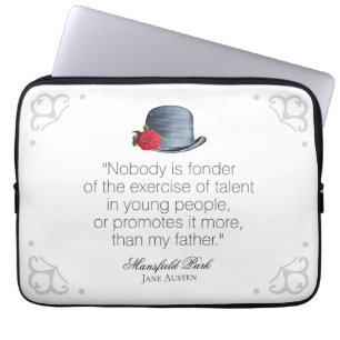 Jane Austen - Mijn vader - Pet Laptop Sleeve