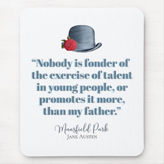 Jane Austen - Mijn vader -  Pet Muismat (Voorkant)