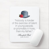 Jane Austen - Mijn vader -  Pet Muismat (Met muis)