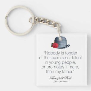 Jane Austen - Mijn vader - Pet Sleutelhanger