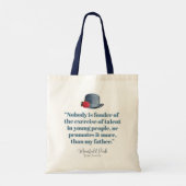 Jane Austen - Mijn vader -  Pet Tote Bag (Achterkant)