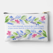 Jane Austen Motto Floral Etui (Achterkant)