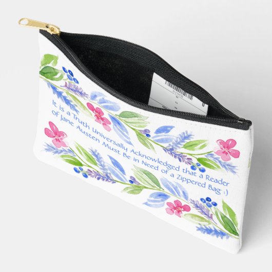 Jane Austen Motto Floral Etui (Open)