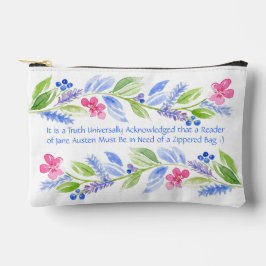 Jane Austen Motto Floral Etui