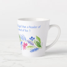 Jane Austen Motto Floral Mok
