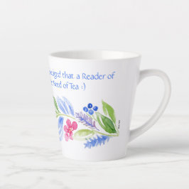 Jane Austen Motto Floral Mok