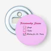 Jane Austen Mr Darcy Button Bottle Opener (Voorkant)