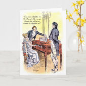 Jane Austen Mr. Darcy Pride en vooroordeel Moed Kaart (Gele Bloem)