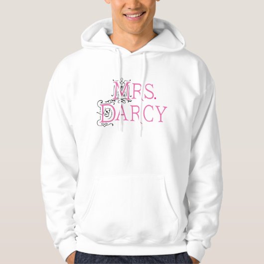 Jane Austen Mrs Darcy Gift Hoodie (Voorkant)