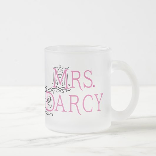 Jane Austen Mrs Darcy Gift Matglas Koffiemok (Rechts)