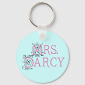 Jane Austen Mrs Darcy Gift Sleutelhanger (Voorkant)
