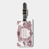 Jane Austen: Netherfield Ball Invite Bagagelabel (Voorkant verticaal)