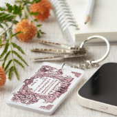 Jane Austen: Netherfield Ball Invite Sleutelhanger (Voorkant Rechts)