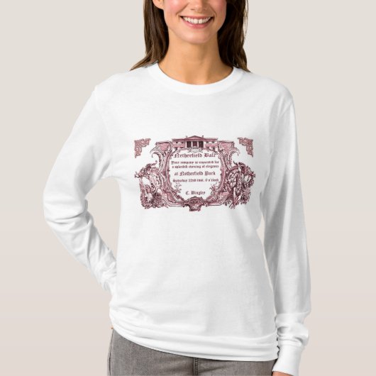 Jane Austen: Netherfield Ball Invite T shirt (Voorkant)