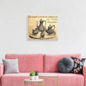 Jane Austen: Niets behalve Tea Canvas Afdruk (Insitu (Woonkamer))