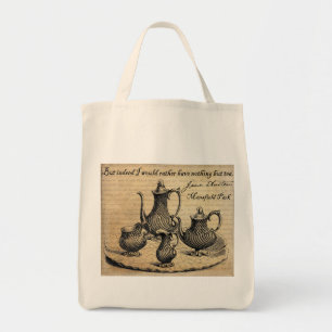 Jane Austen: Niets behalve Tea Tote Bag