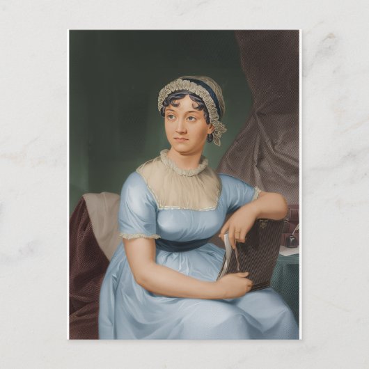 Jane Austen nodigt uit Briefkaart (Voorkant)