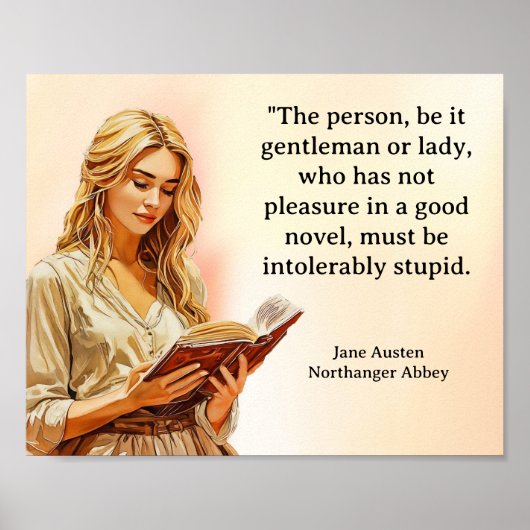 Jane Austen - Northanger Abbey Lees beoordelingen Poster (Voorkant)