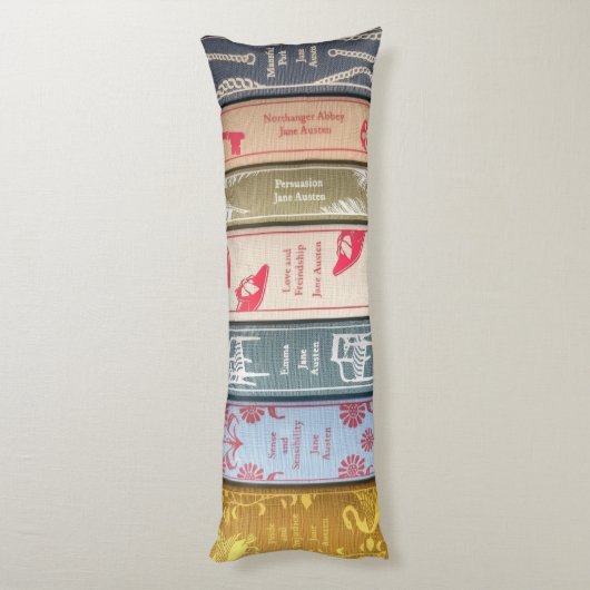 Jane Austen Novels Lichaamskussen (Achterkant (Verticaal))