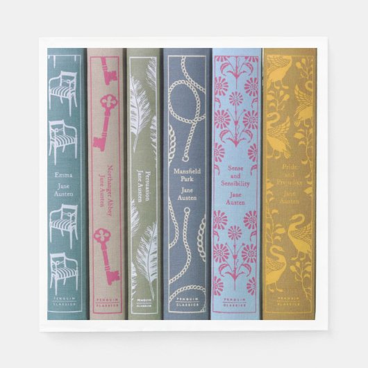 Jane Austen Novels Napkins Servet (Voorkant)