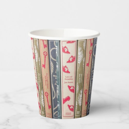 Jane Austen Novels Papieren bekers (Links)