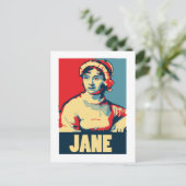 Jane Austen Obama-tized Briefkaart (Staand voorkant)