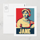 Jane Austen Obama-tized Briefkaart (Voorkant / Achterkant)