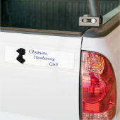Jane Austen Obstinate Girl Bumpersticker (Op Truck)