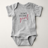 Jane Austen Obstinate Girl Quote Romper (Voorkant)