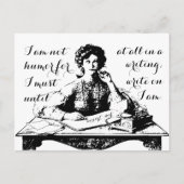 Jane Austen "On Writing"-Briefkaart voor citaten Briefkaart (Voorkant)