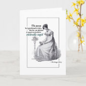 Jane Austen Onverdraaglijk Domme Wenskaarten Kaart (Gele Bloem)