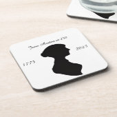 Jane Austen op 250 Bier Onderzetter (Linkerzijde)