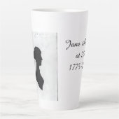 Jane Austen op 250 jarige leeftijd Latte Mok (Voorkant)
