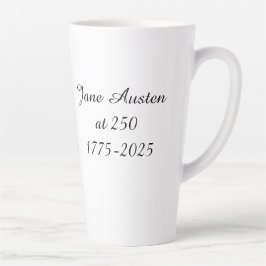 Jane Austen op 250 jarige leeftijd Latte Mok