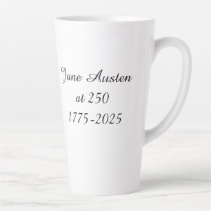 Jane Austen op 250 jarige leeftijd Latte Mok