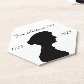 Jane Austen op 250 Kartonnen Onderzetters (Schuin)