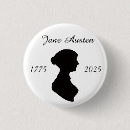 Jane Austen op 250 Ronde Button 3,2 Cm