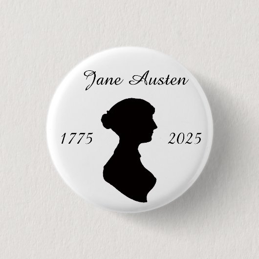 Jane Austen op 250 Ronde Button 3,2 Cm (Voorkant)